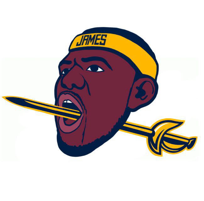 Cleveland Cavaliers James Logo DIY iron on transfer (heat transfer)...
